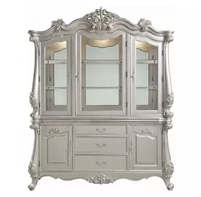 Bently Champagne 5 Door Buffet and Hutch with LED