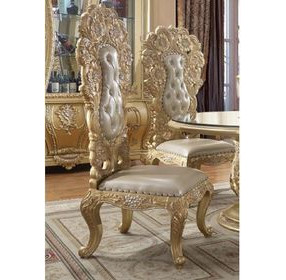 Cabriole Side Chair with Nailhead Trim Set of 2