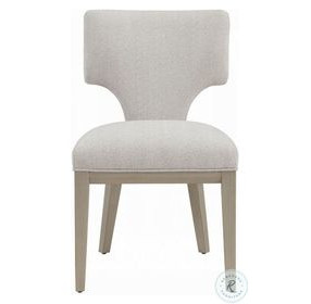 Kasa Linen and Champagne Side Chair Set of 2