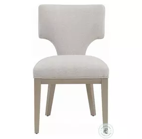Kasa Linen and Champagne Side Chair Set of 2