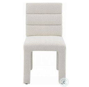 Hettie Beige Boucle Side Chair Set of 2