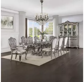 Ariadne Antique Platinum Dining Room Set