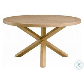 Kasem Oak 54" Round Dining Table