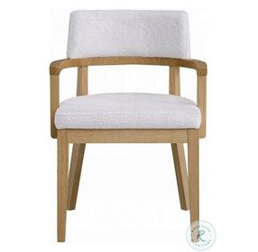 Kasem Gorge Fabric and Oak Arm Chair Set of 2