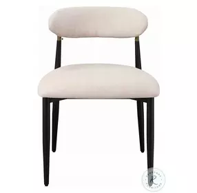 Jaramillo Beige Linen and Black Side Chair Set of 2