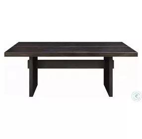 Jaramillo Gold and Rustic Espresso 80" Rectangular Dining Table