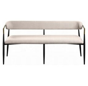 Jaramillo Beige Upholstered 62" Dining Bench