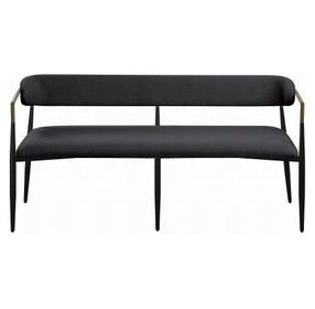 Jaramillo Black Upholstered 62" Dining Bench