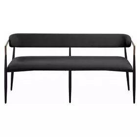Jaramillo Black Upholstered 62" Dining Bench