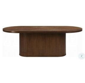 Gamarya Dark Oak 87" Oval Dining Table
