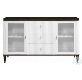 Carena White and Walnut Server
