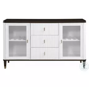 Carena White and Walnut Server