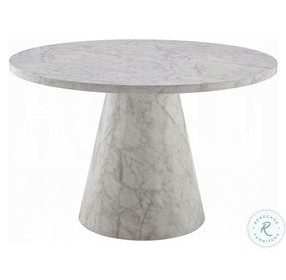 Kacey Engineered Stone 47" Round Dining Table