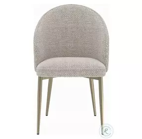 Cora Champagne Fabric Side Chair Set of 2