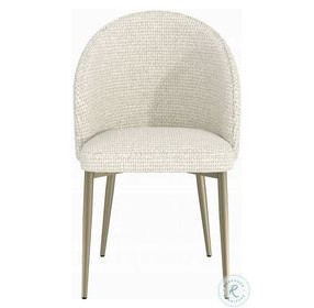 Cora White Fabric Side Chair Set of 2
