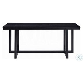 Kini Black 71" Rectangular Dining Table