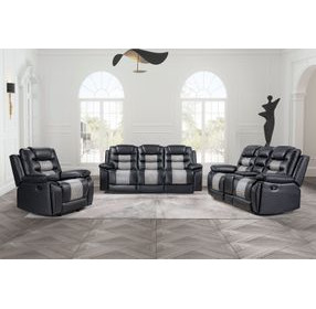 Nikko Black Reclining Living Room Set