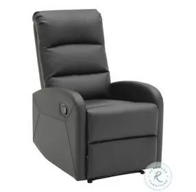 Dormi Black Faux Leather Recliner Chair