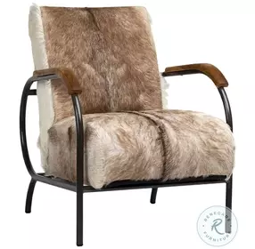 Lane Natural Brown And Black Occasional Chair
