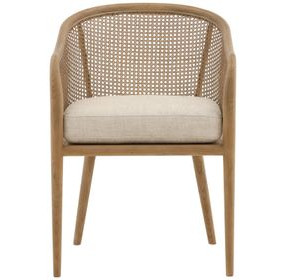 Camile Beige Upholstered Dining Chair