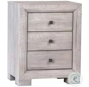Clanc Light Grey Washed Sealed Nightstand