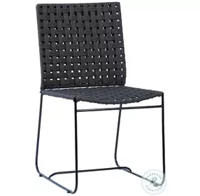 Forbe Black And Charcoal Outdoor Dining Chair