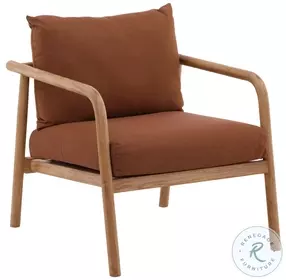 Aime Sienna And Natural Outdoor Occasional Chair