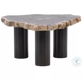 Darnel Natural And Black Large Coffee Table