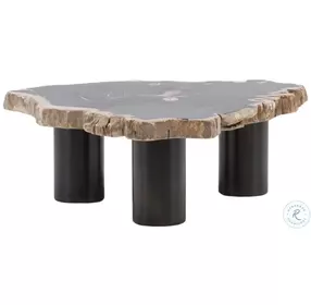 Darnel Natural And Black Small Coffee Table
