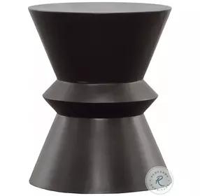 Brynle Black And Acrylic Sealer Outdoor Side Table