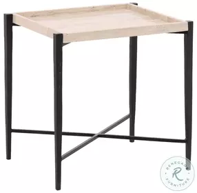 Ric Natural And Black End Table