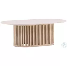 Mery Natural And Whitewash Coffee Table