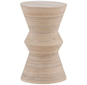 Theda Light Natural Round Side Table