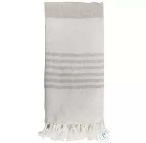 Iridess Two-tone Cream Throw