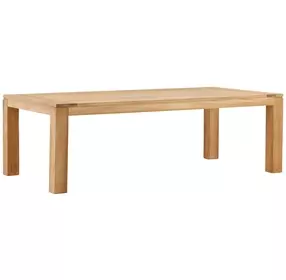 Bosworth Natural 95" Outdoor Rectangular Dining Table