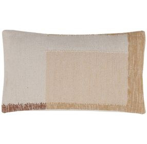 Aldrin Beige and Brown Pillow