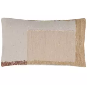 Aldrin Beige and Brown Pillow
