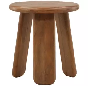 Winsor Brown Round Side Table