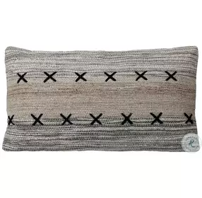 Keny Grey Taupe And Black Pillow