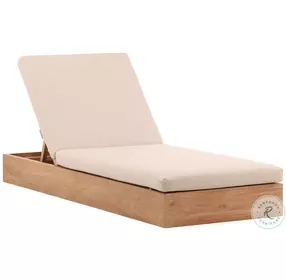 Darlen Sand And Natural Outdoor Chaise