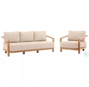 Redfor Sand And Natural Outdoor Living Room Set
