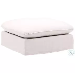 Vivia Easton Natural Slipcover Ottoman