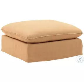 Vivia Easton Wheat Slipcover Ottoman