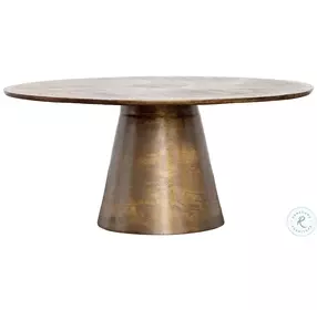 Isa Antique Brass Coffee Table