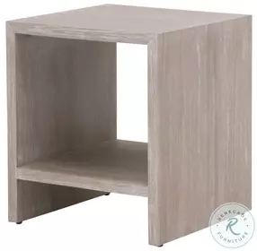 Dovetail Natural Gray End Table