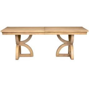Kingsmere Honey Maple 108" Extendable Rectangular Dining Table