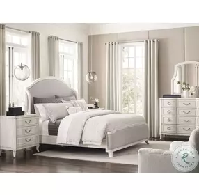 Carlyn Eggshell Upholstered Shelter Bedroom Set