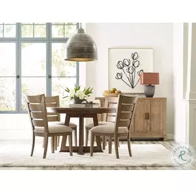Skyline Smoke Knox Extendable Round Dining Room Set