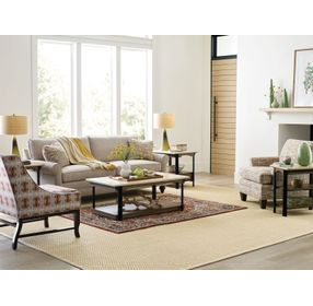 Topaz-Hamilton Topaz Beige and Black Occasional Table Set