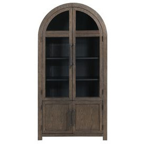 Burlington Brown 4 Door Curio Cabinet